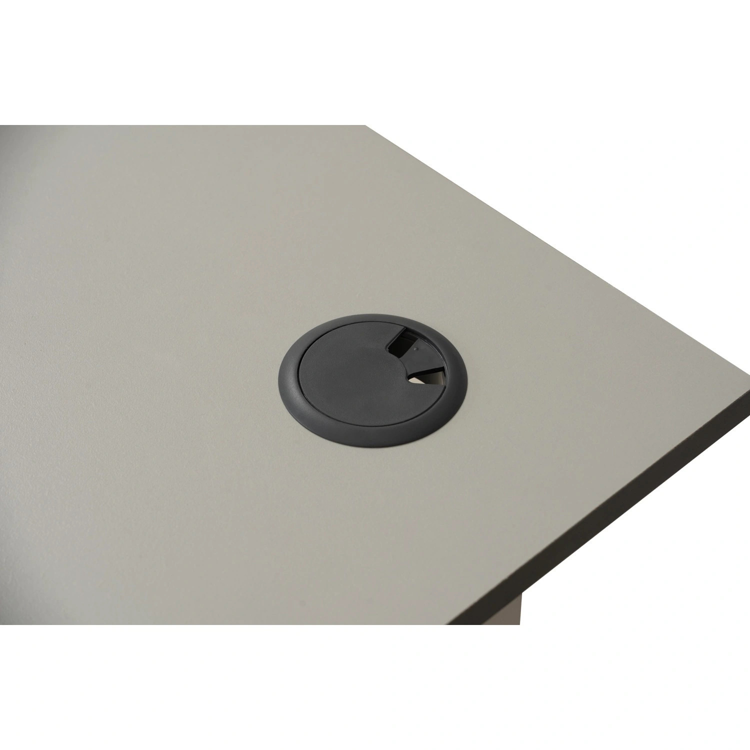 OFFICE TABLE GREY WITH 2 CABLE HOLE_2nd_HOLE